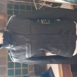 Denier leather jacket